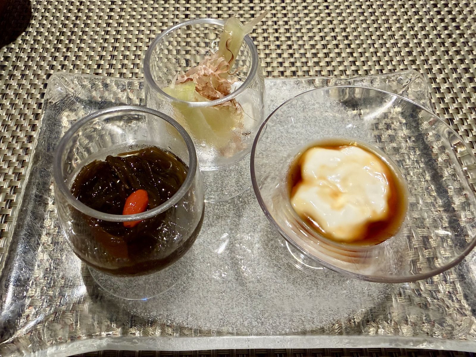 しゃぶしゃぶの前菜3種