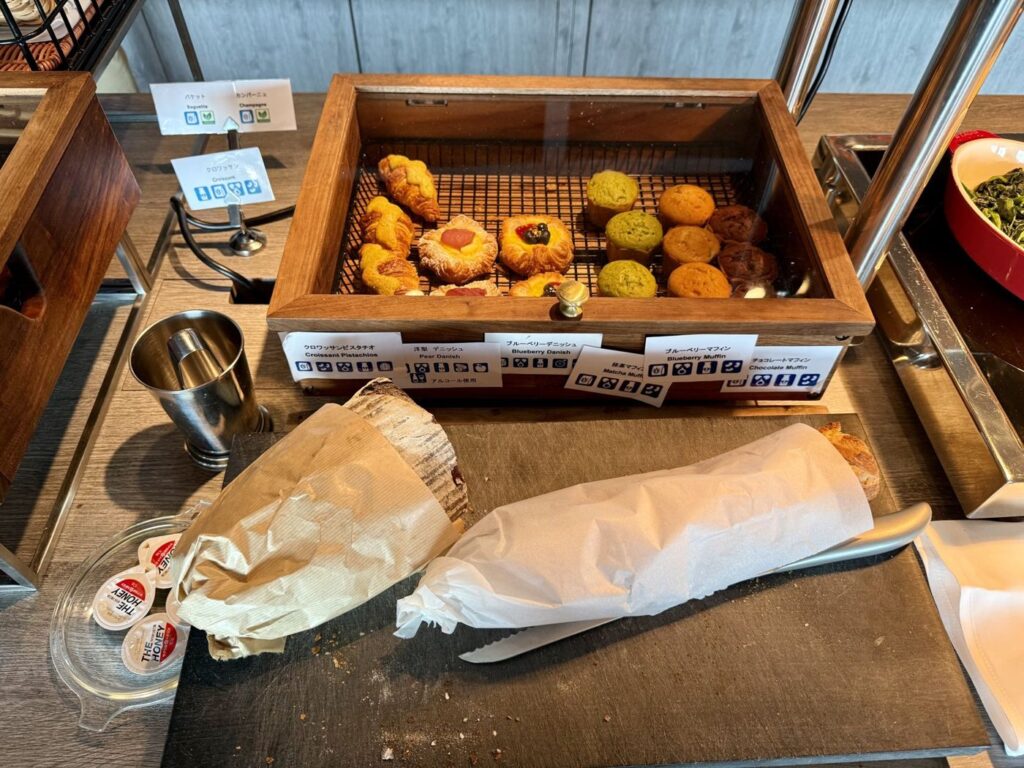 東京マリオット ラウンジ朝食のペストリー