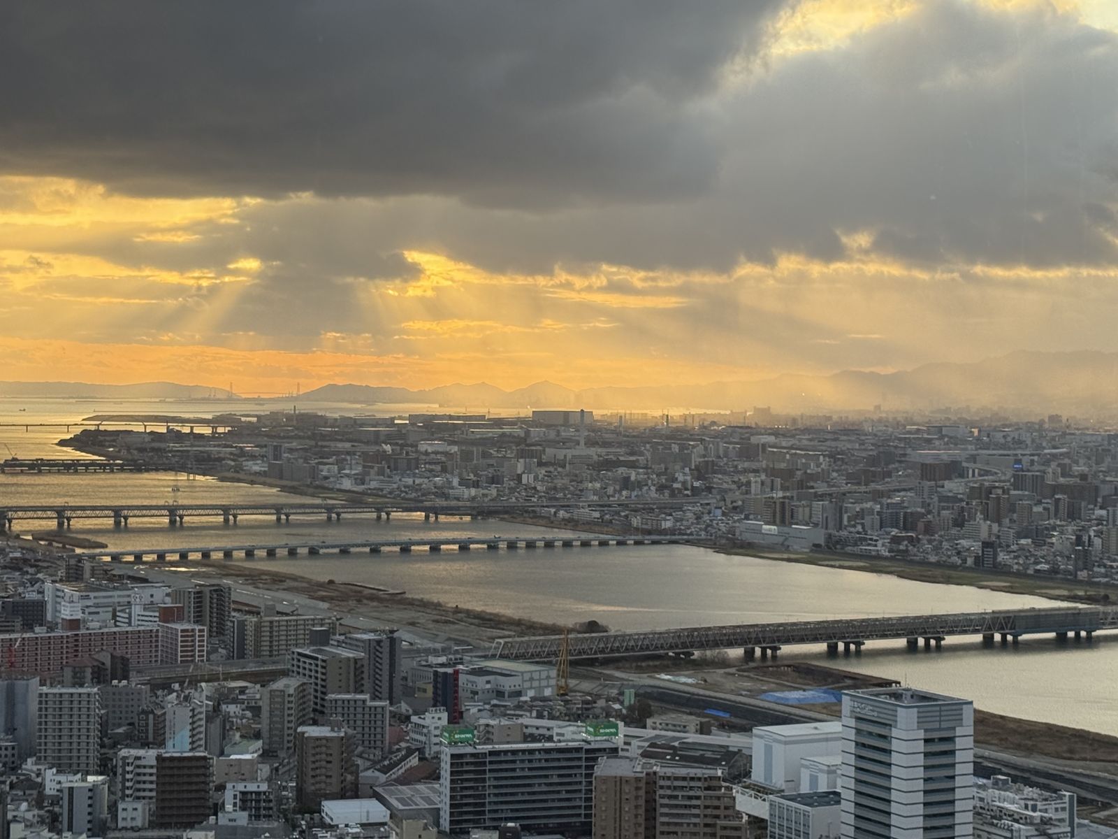 夕方の淀川